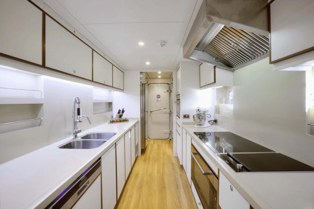 quaranta yacht charter galley