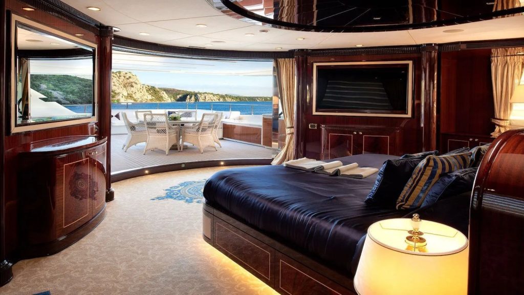 reve dor yacht charter owners cabin view