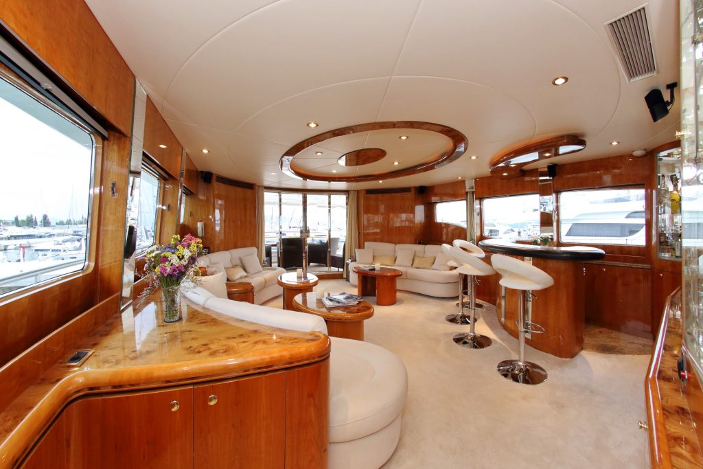 lady marcelle yacht charter main salon area