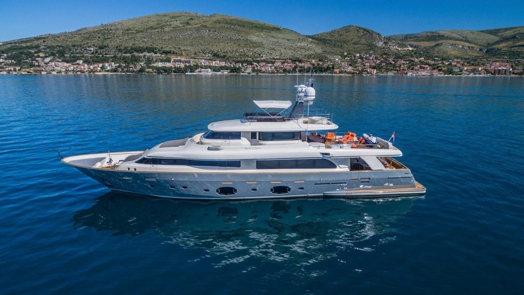 seventh sense yacht charter at anchor