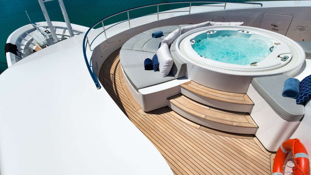 taleya yacht charter jacuzzi view