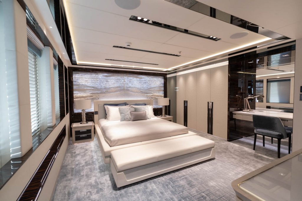 tatiana yacht charter lower deck VIP cabin view