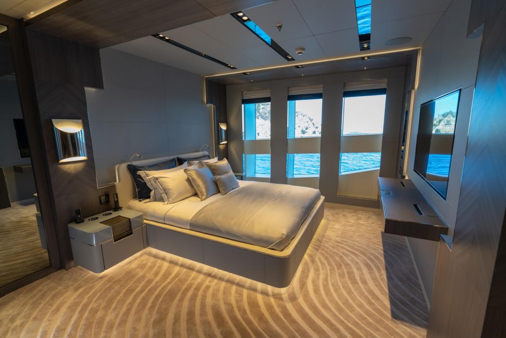 tatiana yacht charter main deck vip cabin