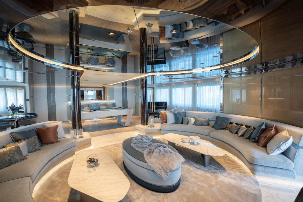 tatiana yacht charter upper deck skylounge