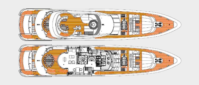 agram yacht charter layout