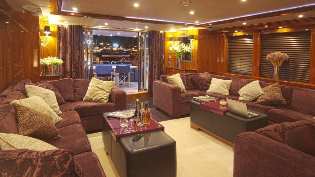 cassiopeia yacht charter main salon