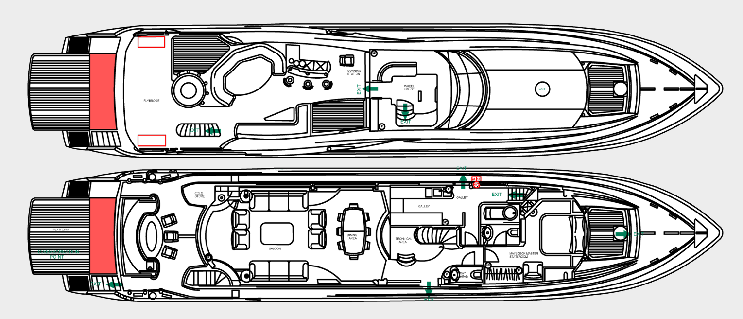 baby i yacht charter layout