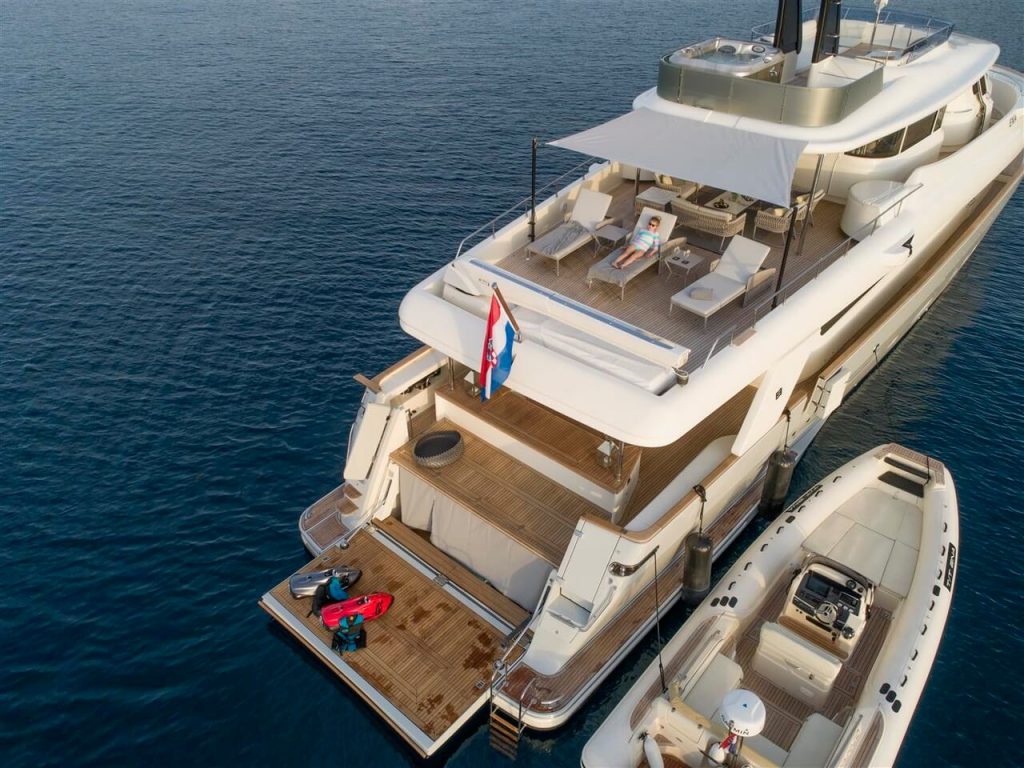 ena yacht charter close view