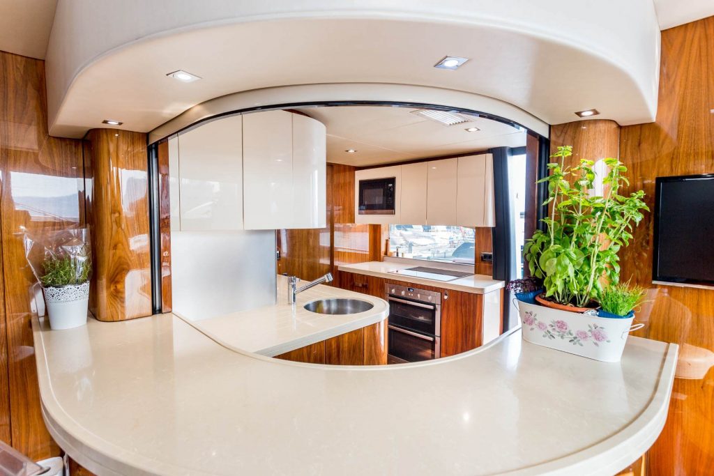 stardust yacht charter breakfast bar