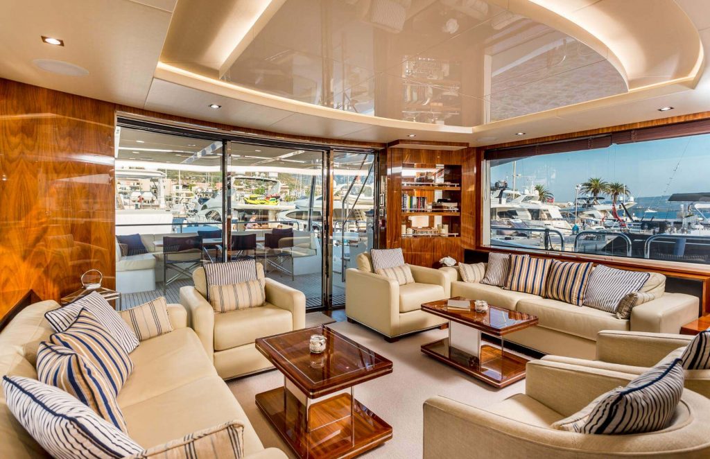 stardust yacht charter main salon space