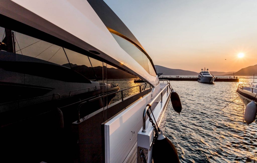 stardust yacht charter side view from the deck