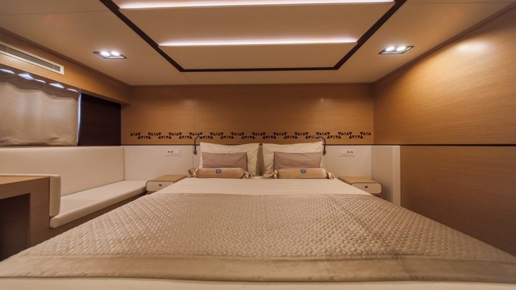 aiaxaia yacht charter guest cabin