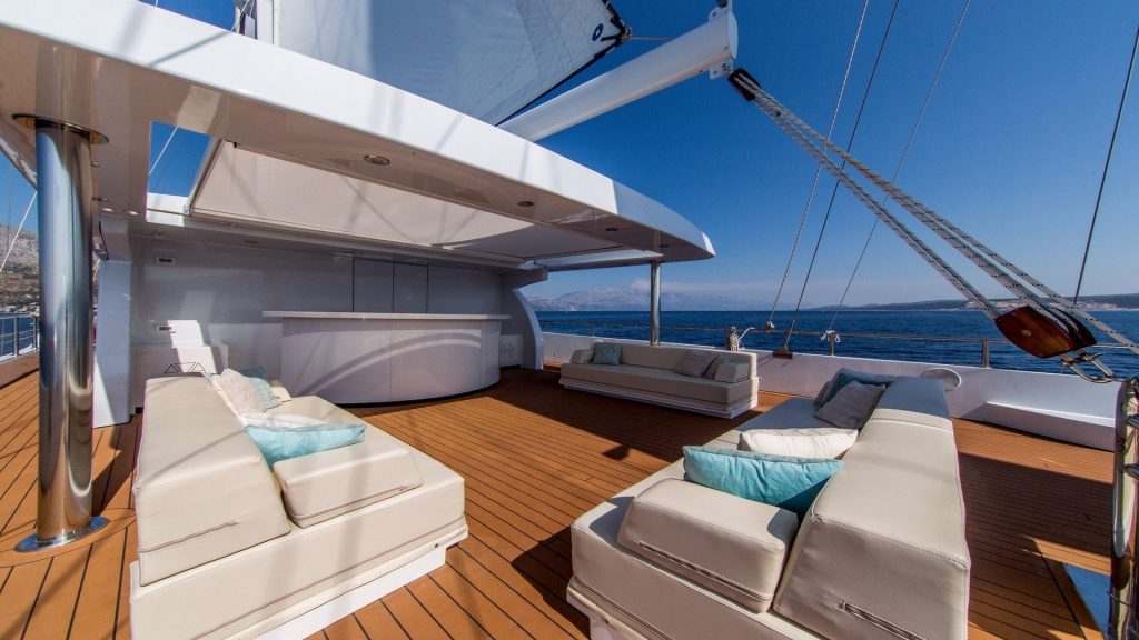 aiaxaia yacht charter flybridge