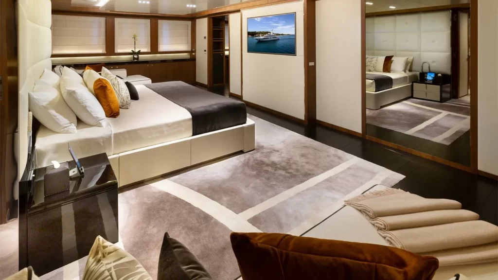 taleya yacht charter master suite view