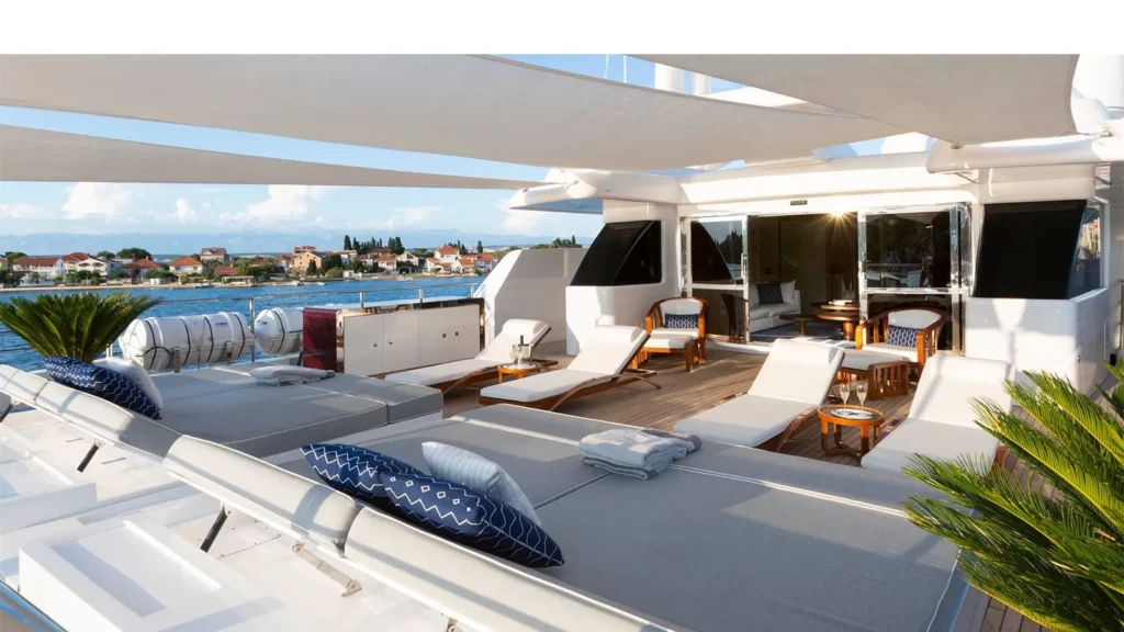 taleya yacht charter sundeck aft