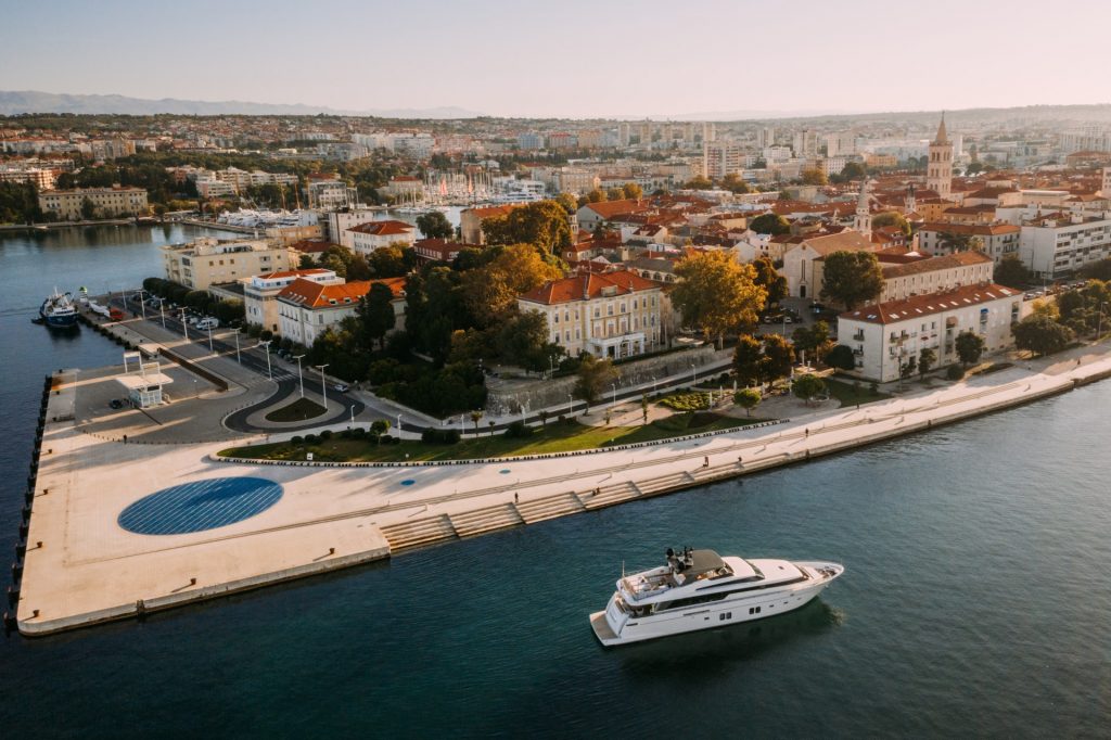 andiamo yacht charter near sun salutation in zadar