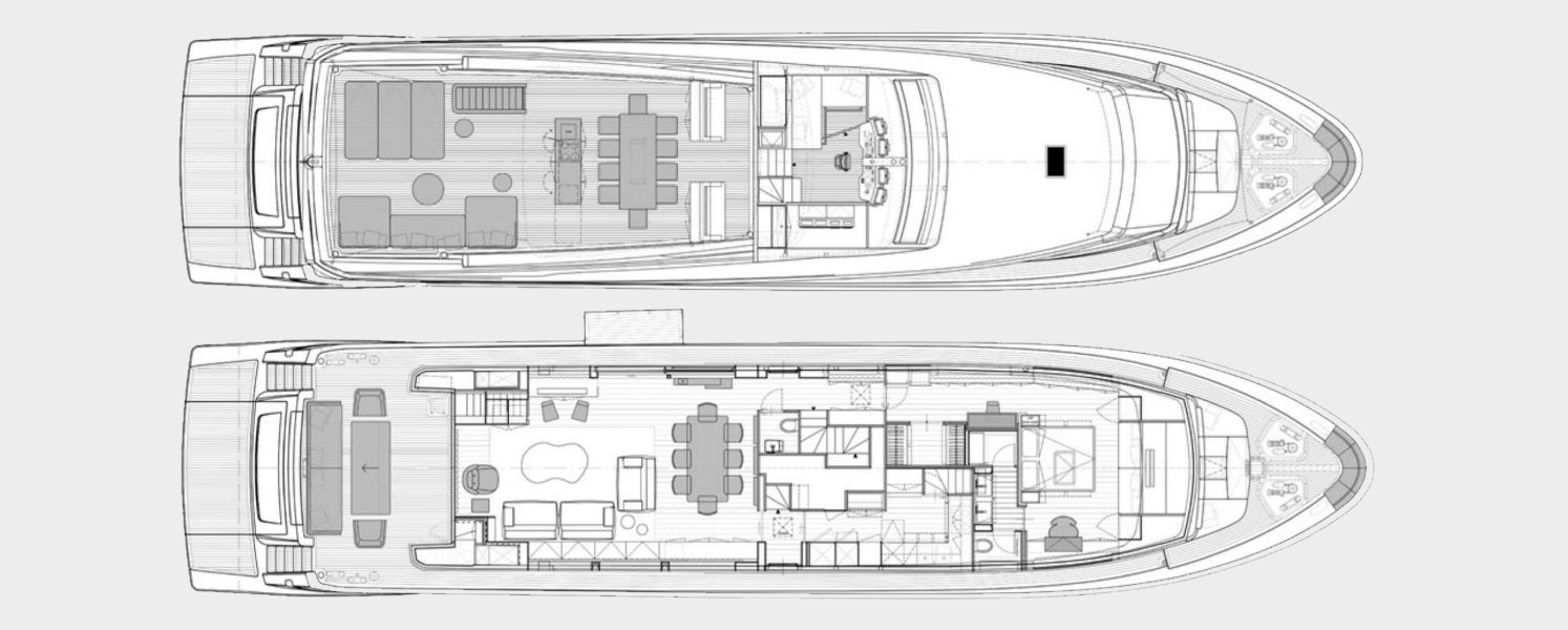 andiamo yacht charter layout