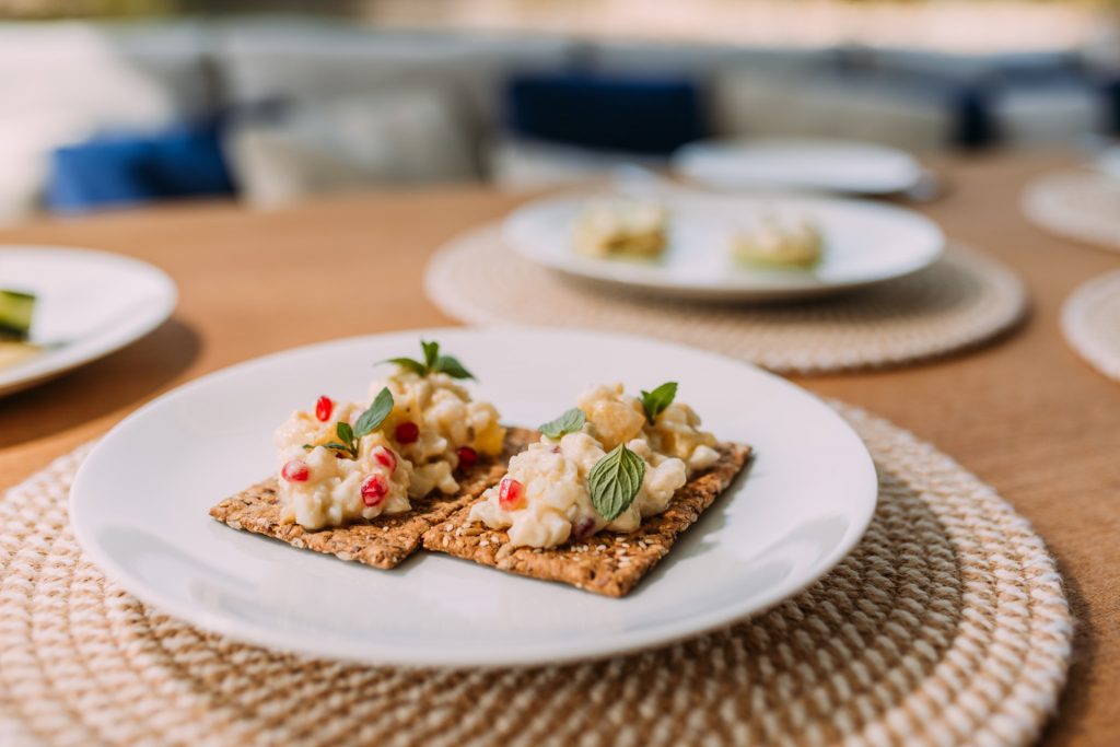 andiamo yacht charter served snacks