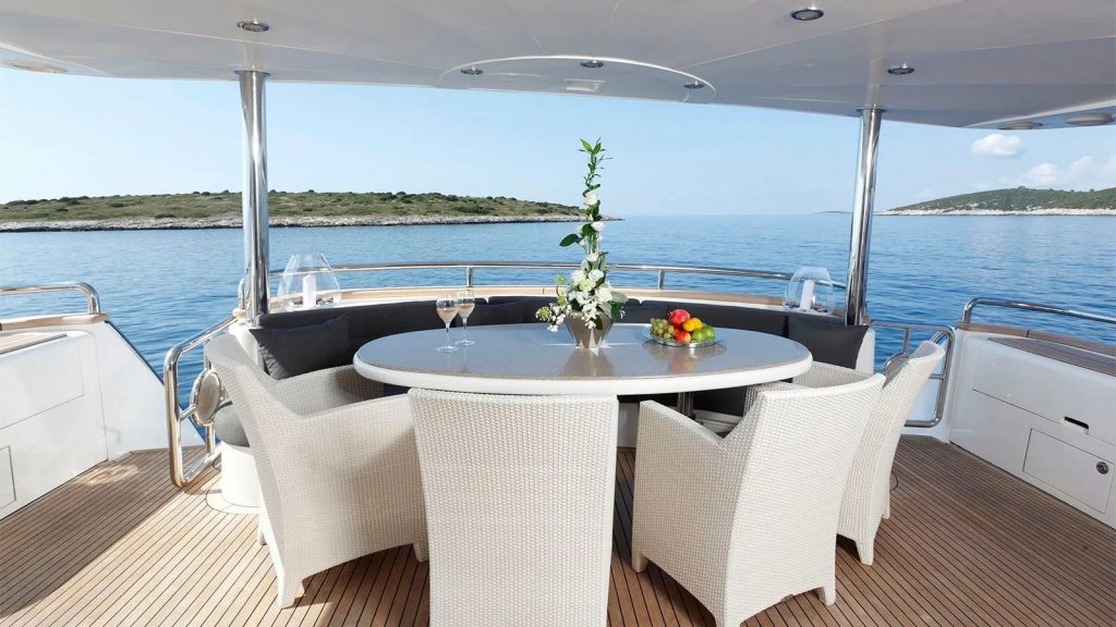 conte alberti yacht charter aft deck