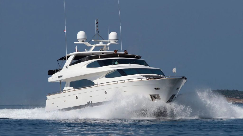 conte alberti yacht charter front view