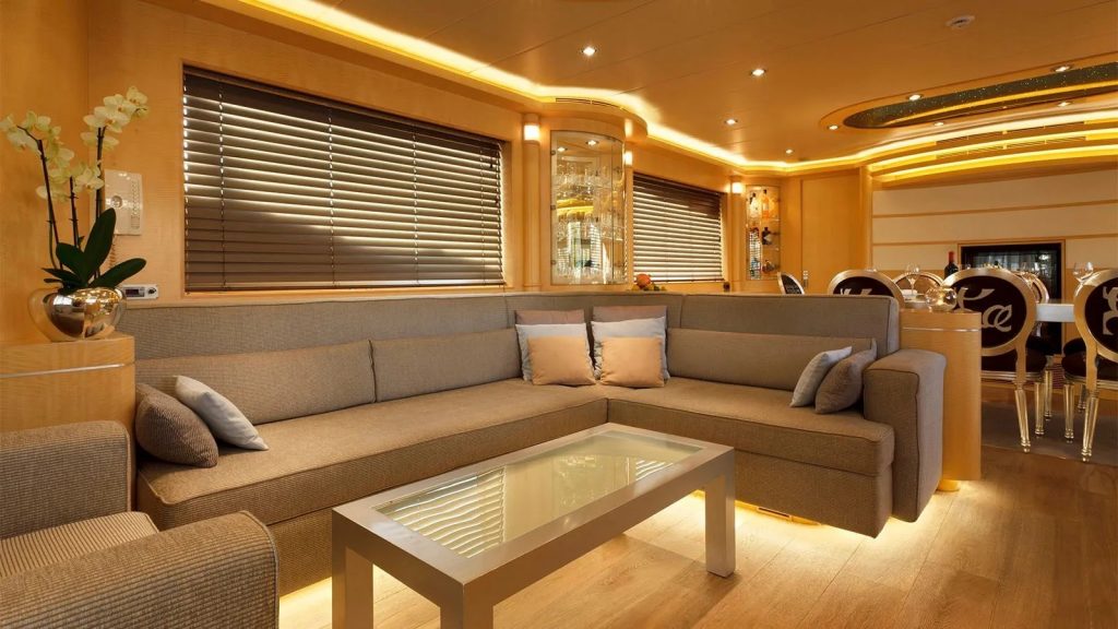 conte alberti yacht charter salon area