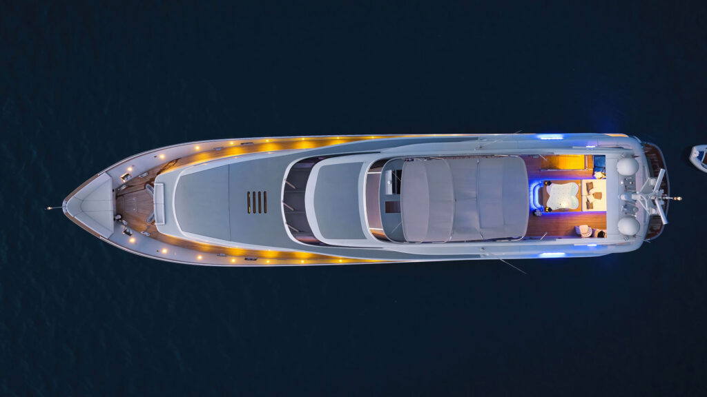 anavi yacht charter bird eye view