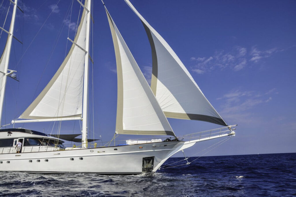 lady gita sailing yacht front view