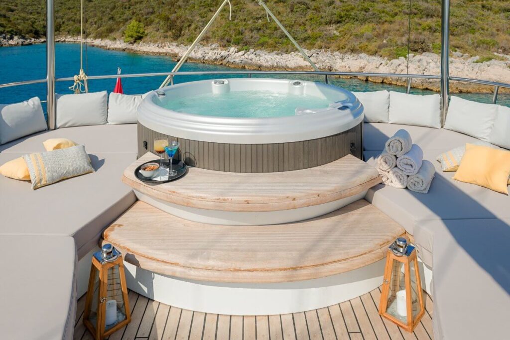 lady gita yacht charter sundeck jacuzzi