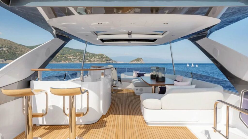 omr group yacht charter flybridge area