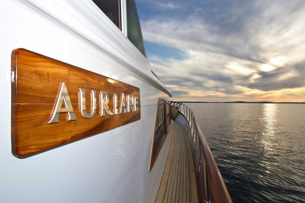 auriane yacht charter side deck