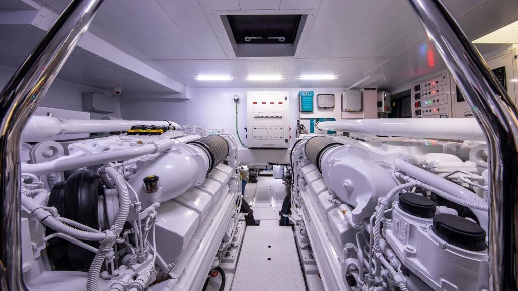 balance yacht charter engine room