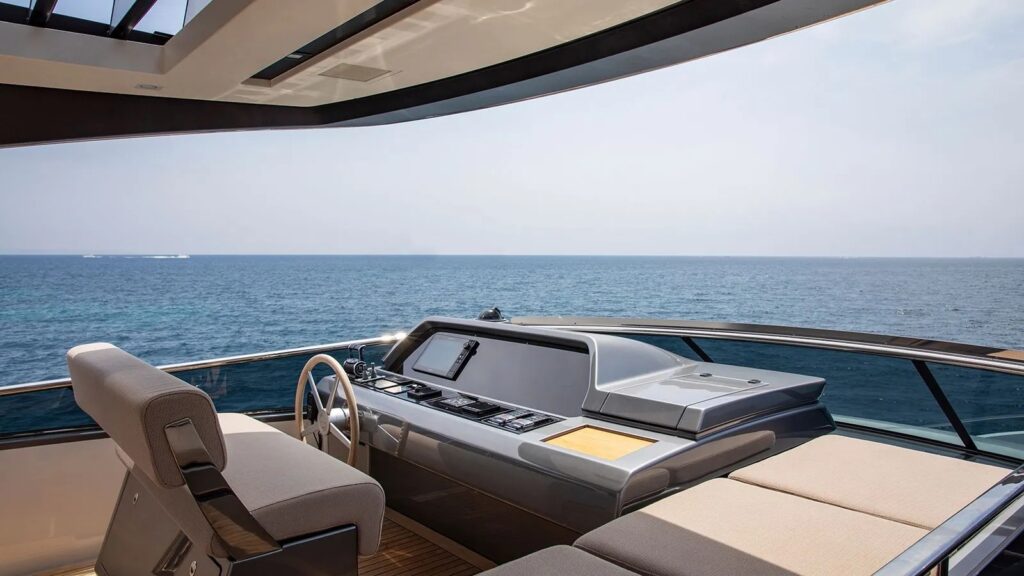 balance yacht charter helm area