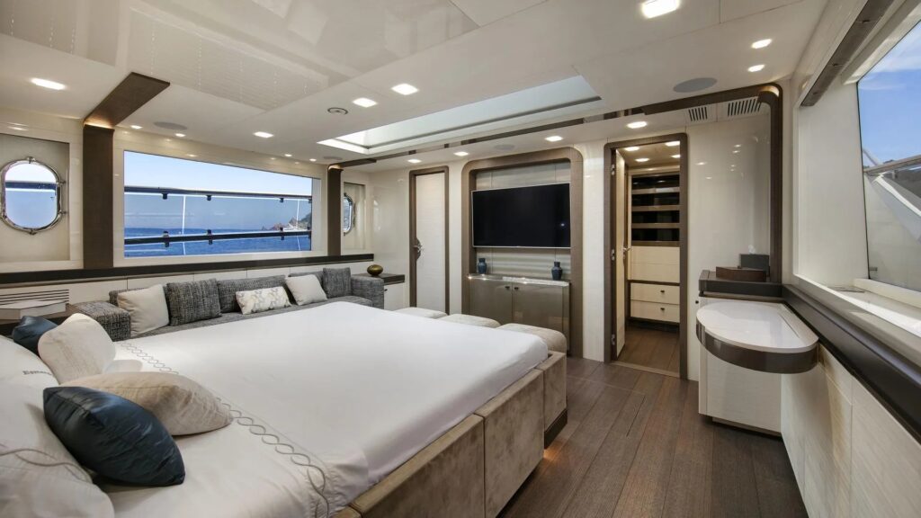 esmeralda of the seas yacht charter master suite