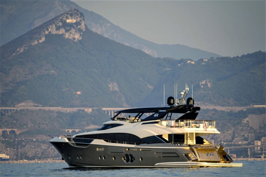 vivaldi yacht charter from a far, port side