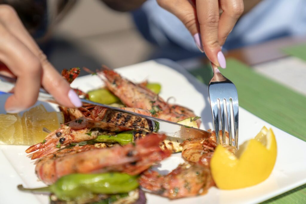 seafood lunch onboard vivaldi yacht charter