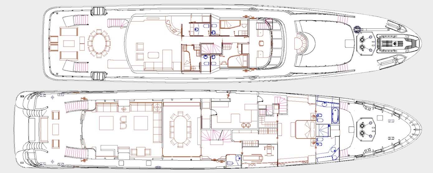 Bina Yacht Charter layout