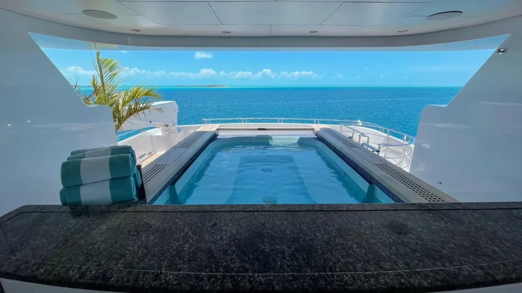 loon yacht charter sundeck jacuzzi