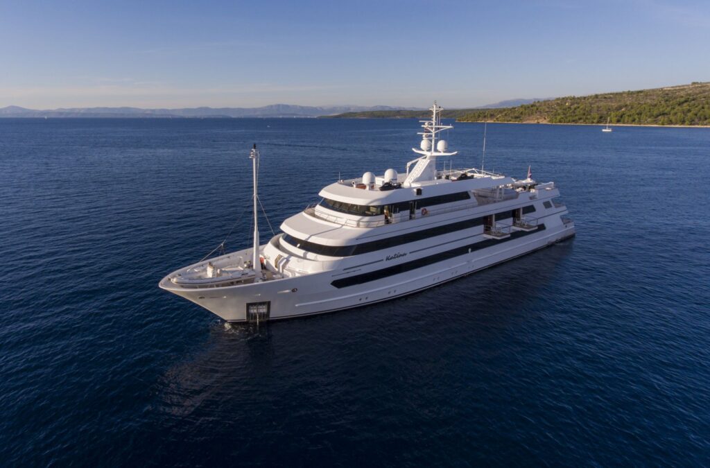 katina yacht charter aerial 4