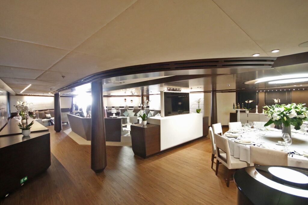 katina yacht charter main deck salon