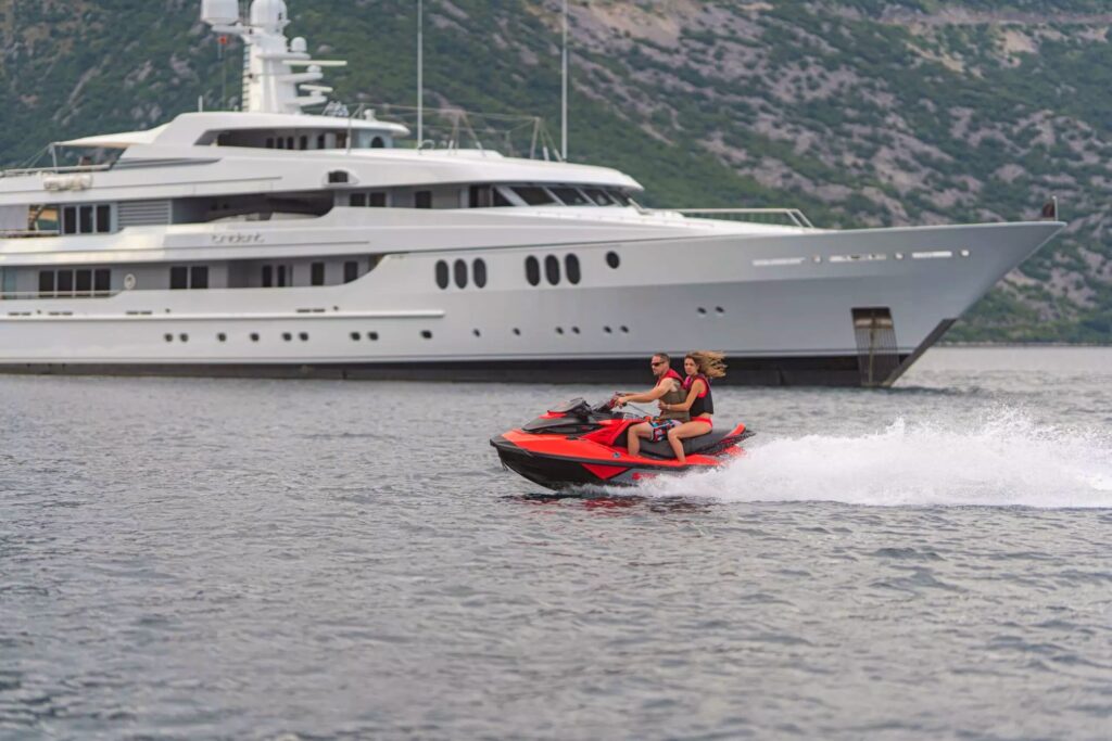 trident yacht charter jet ski