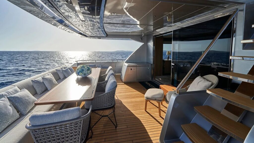 Nikita Yacht Charter main deck aft