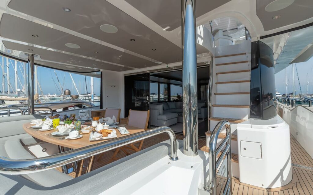 mr k iriston yacht charter main deck aft